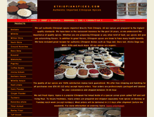 Tablet Screenshot of ethiopianspices.com